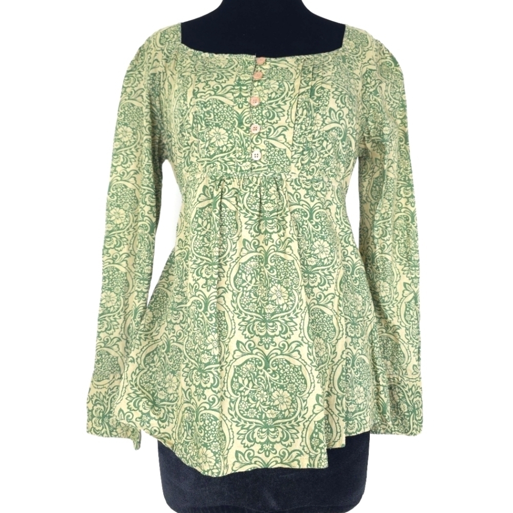 Art and Soul Babydoll Empire Waist Art to wear Blouse S